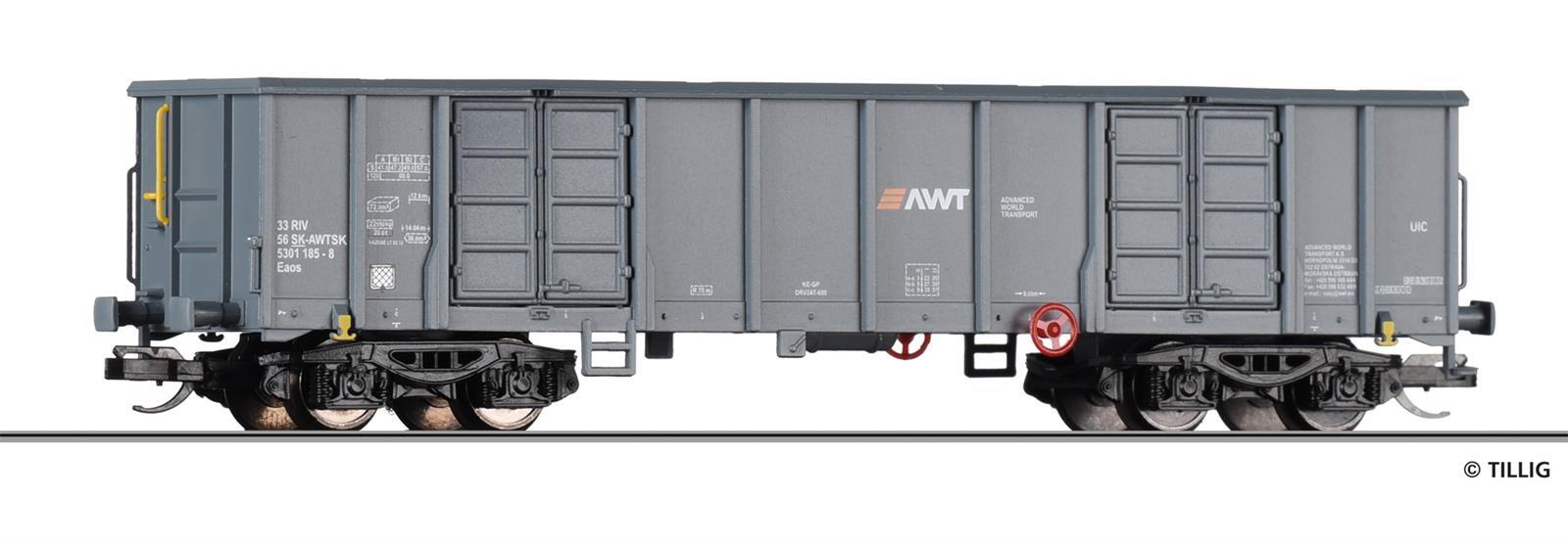 Tillig 18229 TT Offener Güterwagen Eaos der Advanced World Transport a.s.