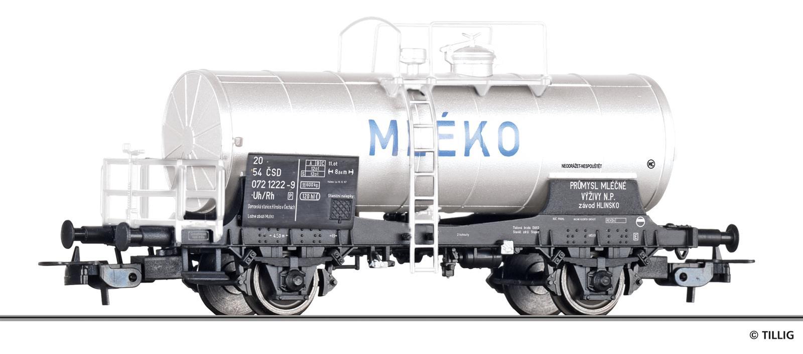 Tillig 77070 H0 Kesselwagen Uh „MLEKO“ eingestellt bei der ?SD