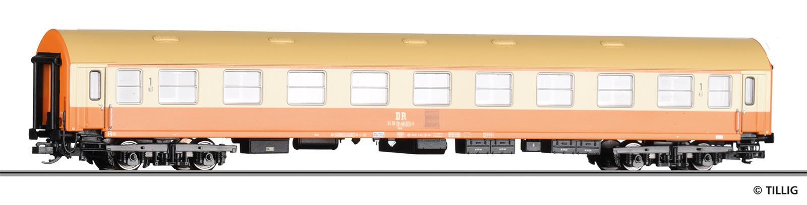 Tillig 16419 TT Reisezugwagen „Städteexpress“ 1. Klasse, Typ Y/B70, der DR