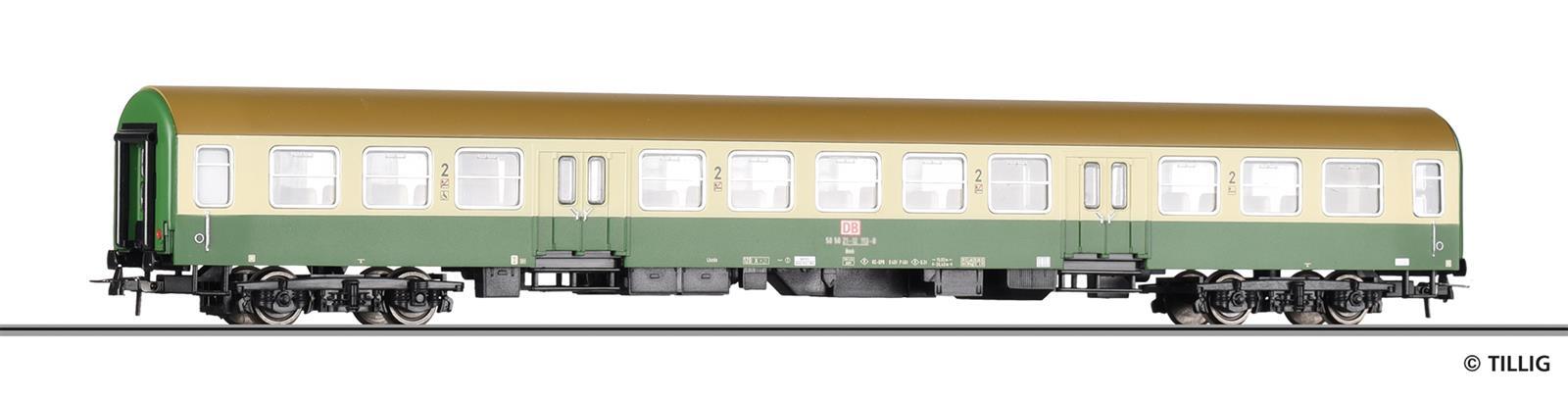 Tillig 75007 H0 Reisezugwagen 2. Klasse Bmh 721, Bauart Halberstadt, der DB AG