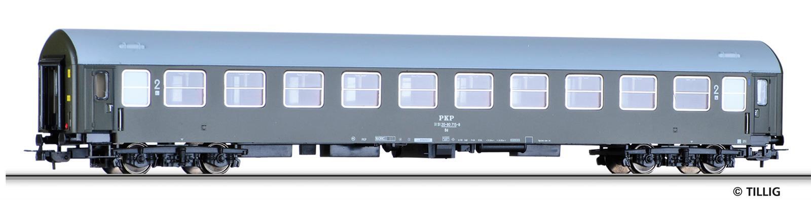 Tillig 75009 H0 Reisezugwagen 2. Klasse Bdn, Typ Y/B 70, der PKP