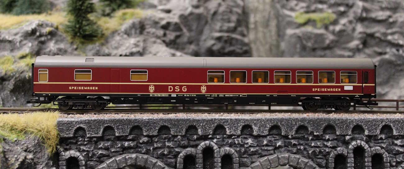 Tillig 16598 TT Speisewagen „DSG“ WR4üm-64 der DB