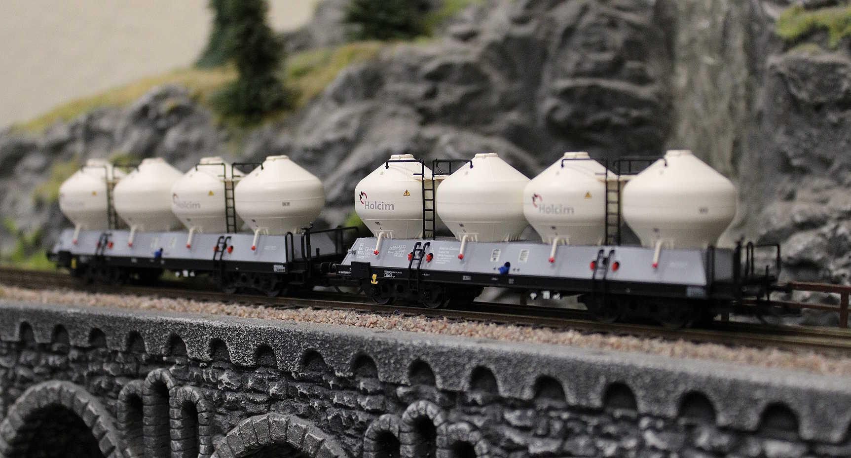 Tillig 01118 TT Güterwagenset der Holcim (?esko) a.s