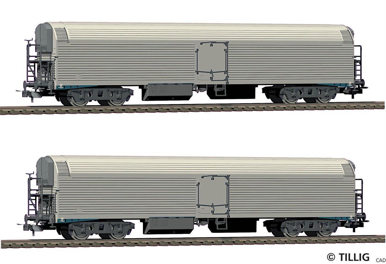 Tillig 70076 H0 Güterwagenset der DR, bestehend aus zwei Maschinenkühlwagen Iaghqrs -FORMNeuheit 2025-