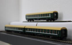 Tillig 01096 TT 3-teiliger  Reisezugwagenset „Filmzug“ der DB AG