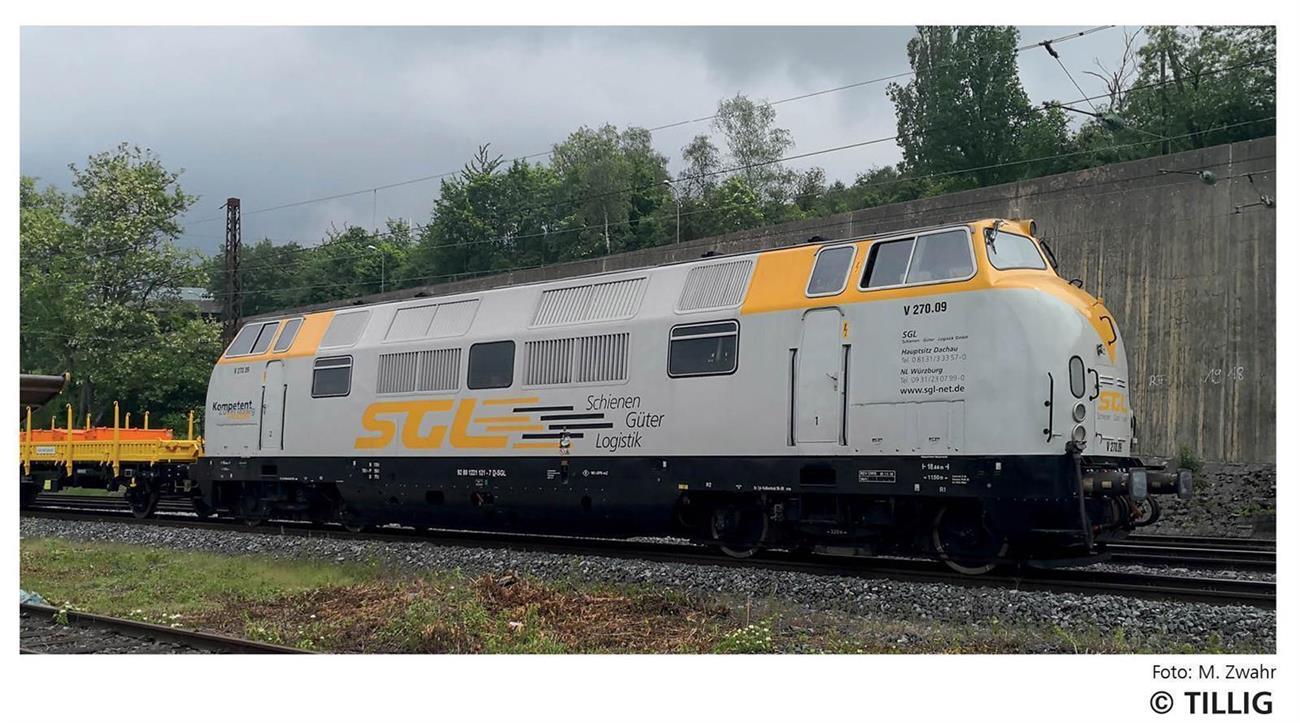 Tillig 04512 TT Diesellokomotive V 270.09 der Schienen Güter Logistik GmbH