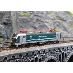 Tillig 01094 TT Güterzugset Sandtransport der Enercon GmbH, bestehend aus einer Elektrolokomotive BR 193 und vier Selbstentladewagen Faccns