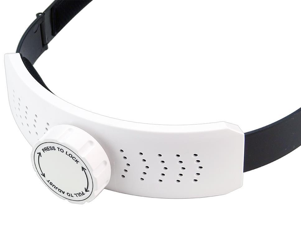 Kopfbandlupe Premium mit LED Licht