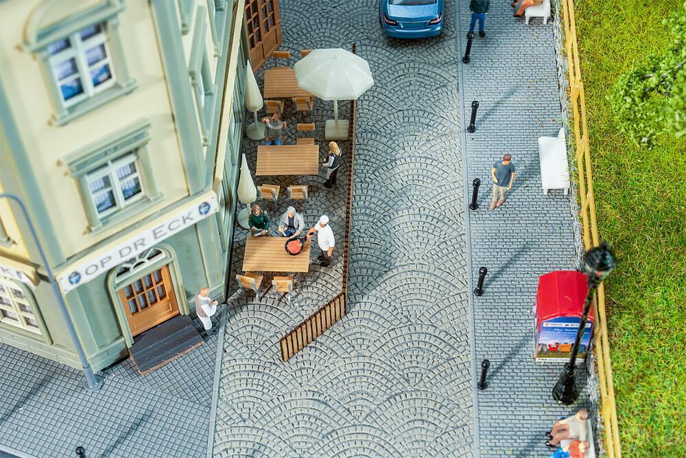 Faller 170312 H0 PREMIUM Straßenfolie Römisches Kopfsteinpflaster