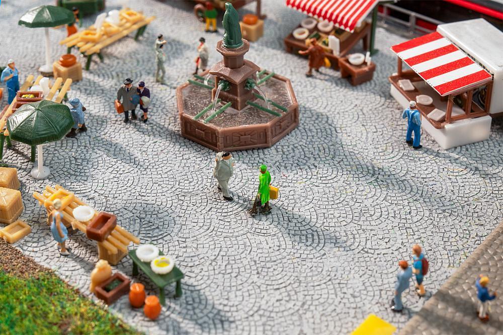 Faller 272312 N PREMIUM Straßenfolie Römisches Kopfsteinpflaster