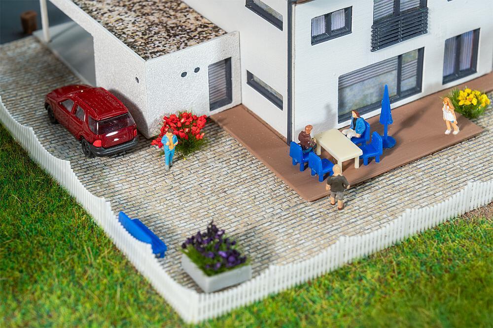Faller 272314 N PREMIUM Straßenfolie Kopfsteinpflaster, grau meliert