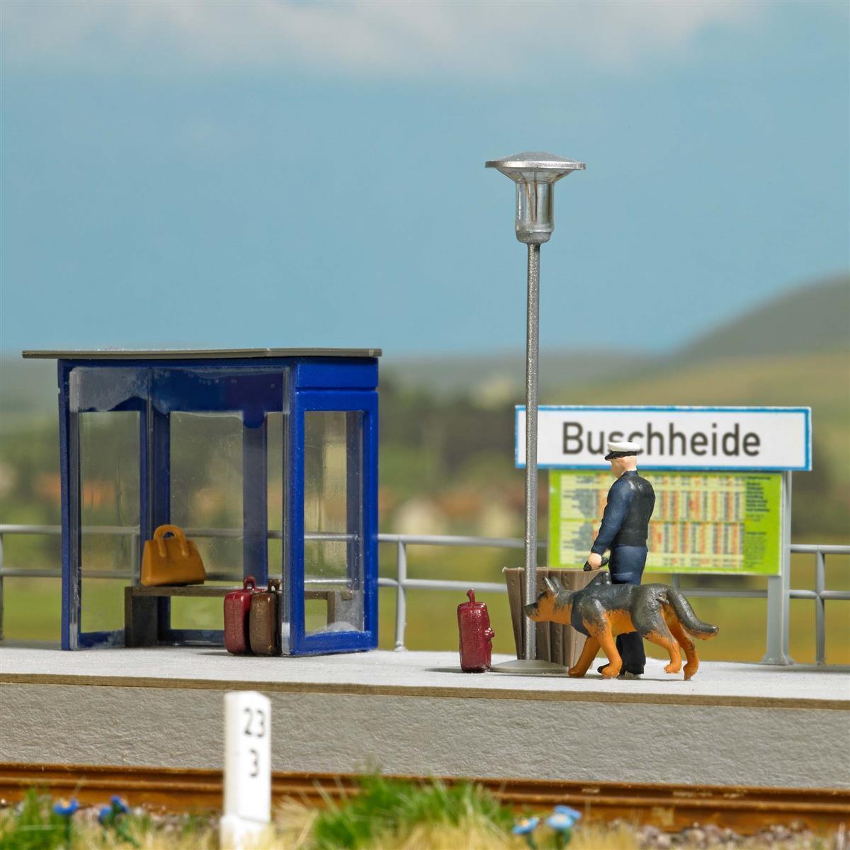 Busch 8868 TT Action Set:Transportpolizei mit Schäferhund