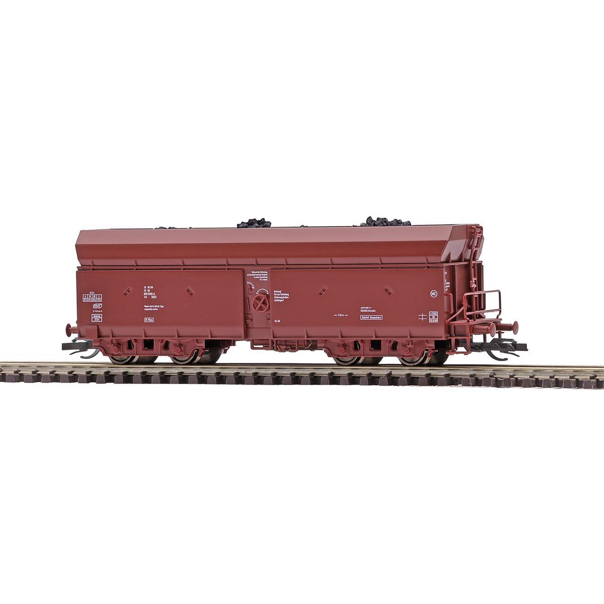 Busch 31326 TT Schüttgutwagen Fal 6553 mit Kohleladung DR