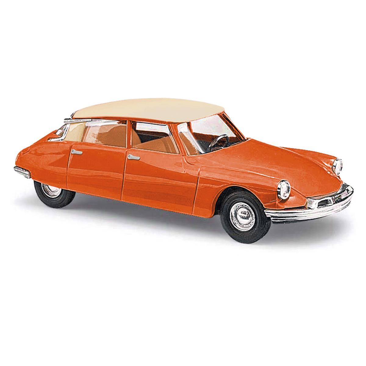 Busch 48019 H0 Citroën DS19 zweifarbig, Orange/Creme