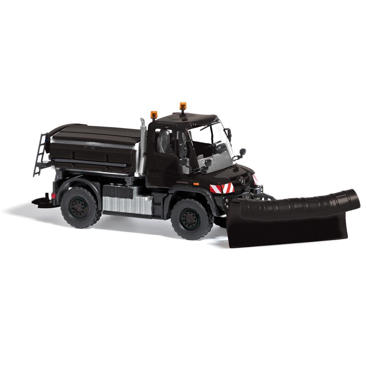 Busch 50933 H0 MB Unimog U430 Winterdienst,Schwarz