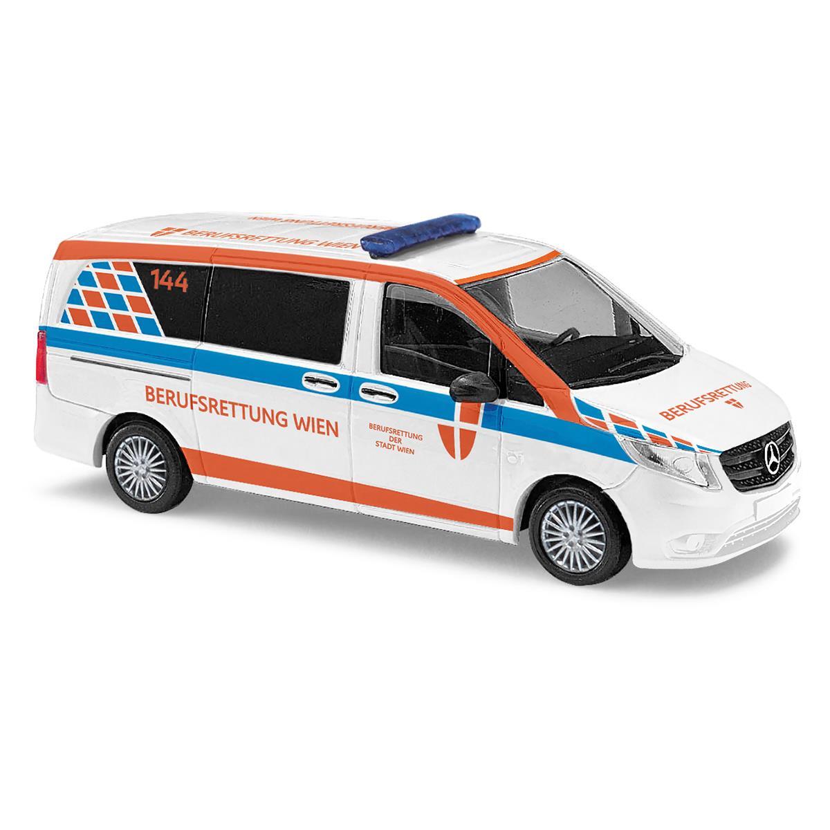 Busch 51154 H0 Mercedes-Benz Vito Berufsrettung Wien