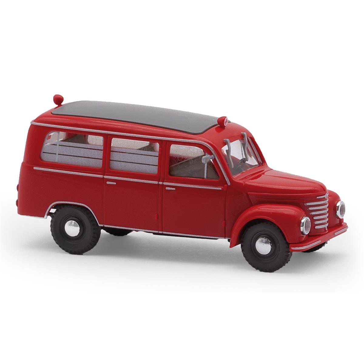 Busch 51264 H0 Framo V901/2 Bus, Feuerwehr/Krankenwagen