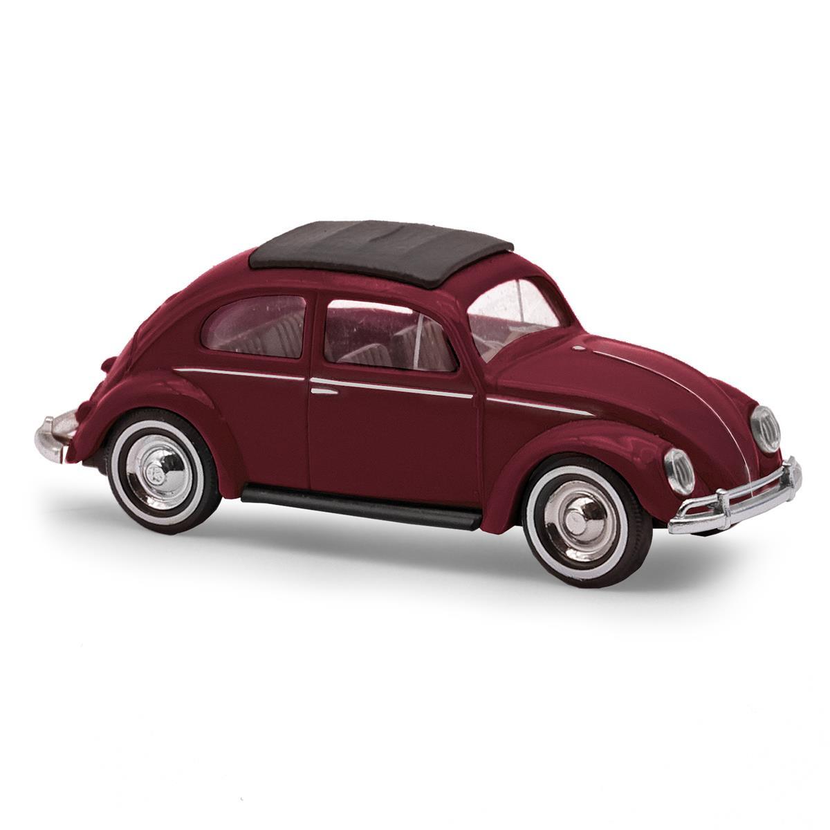 Busch 52991 H0 VW Käfer m. Ovalfenster, Weinrot