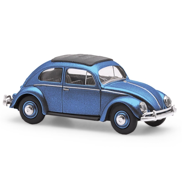 Busch 52996 H0 VW Käfer m. Ovalfenster, Blaumetallic