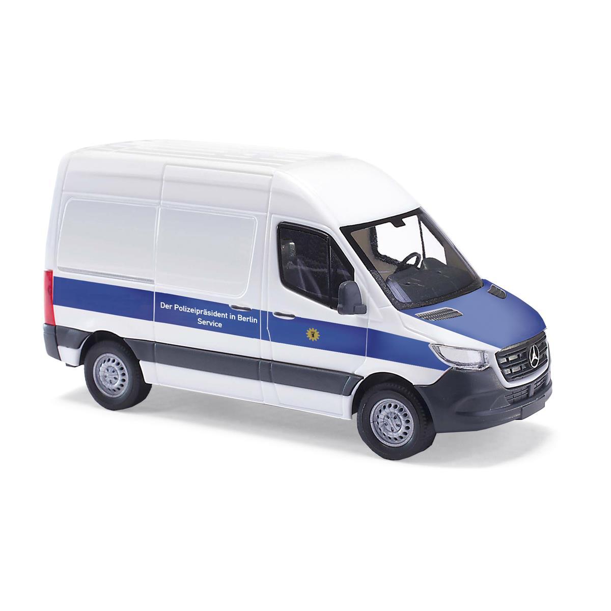 Busch 54006 H0 MB Sprinter kurz HD, Polizei Berlin