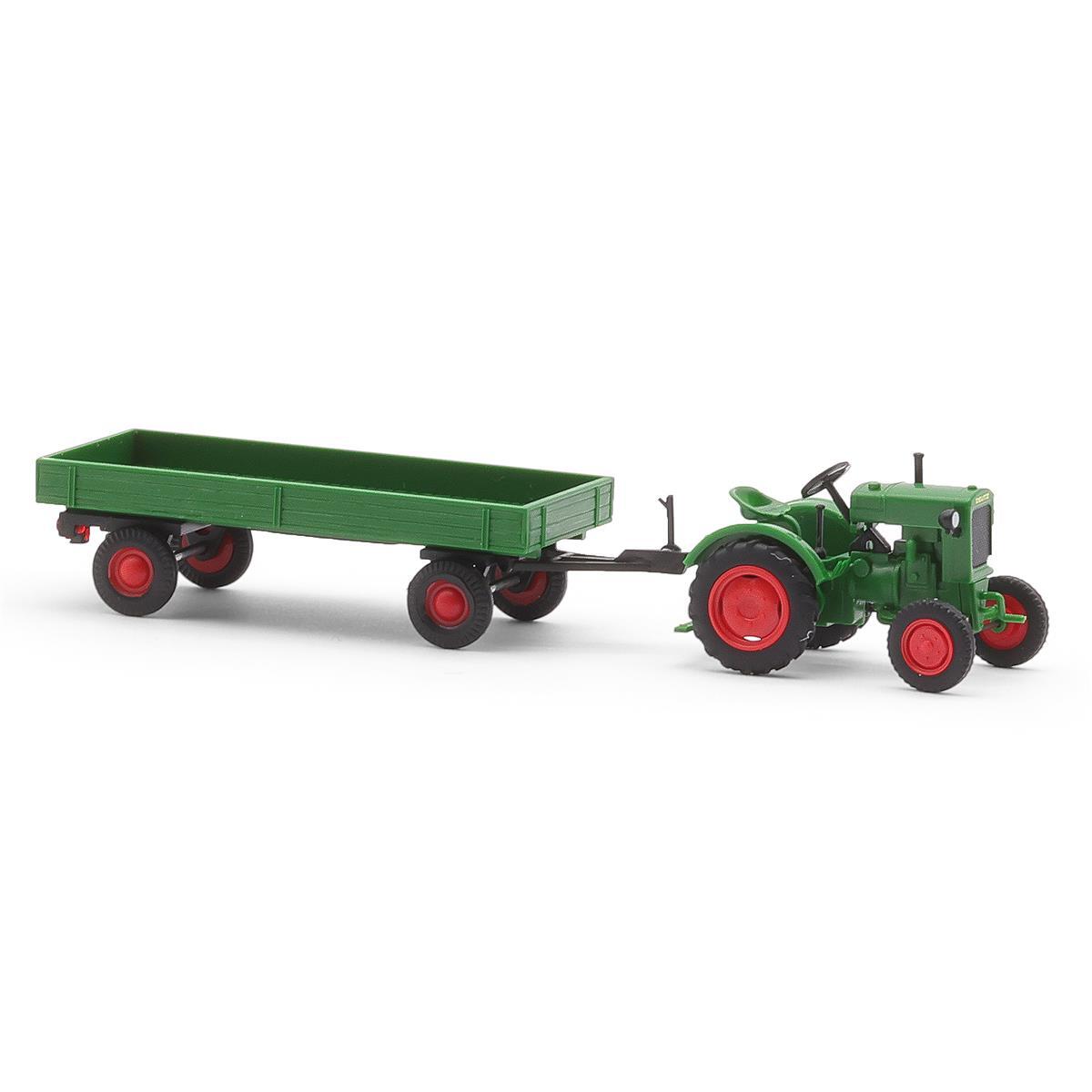 Busch 54102 H0 Deutz F1M 414 mit Anhäner
