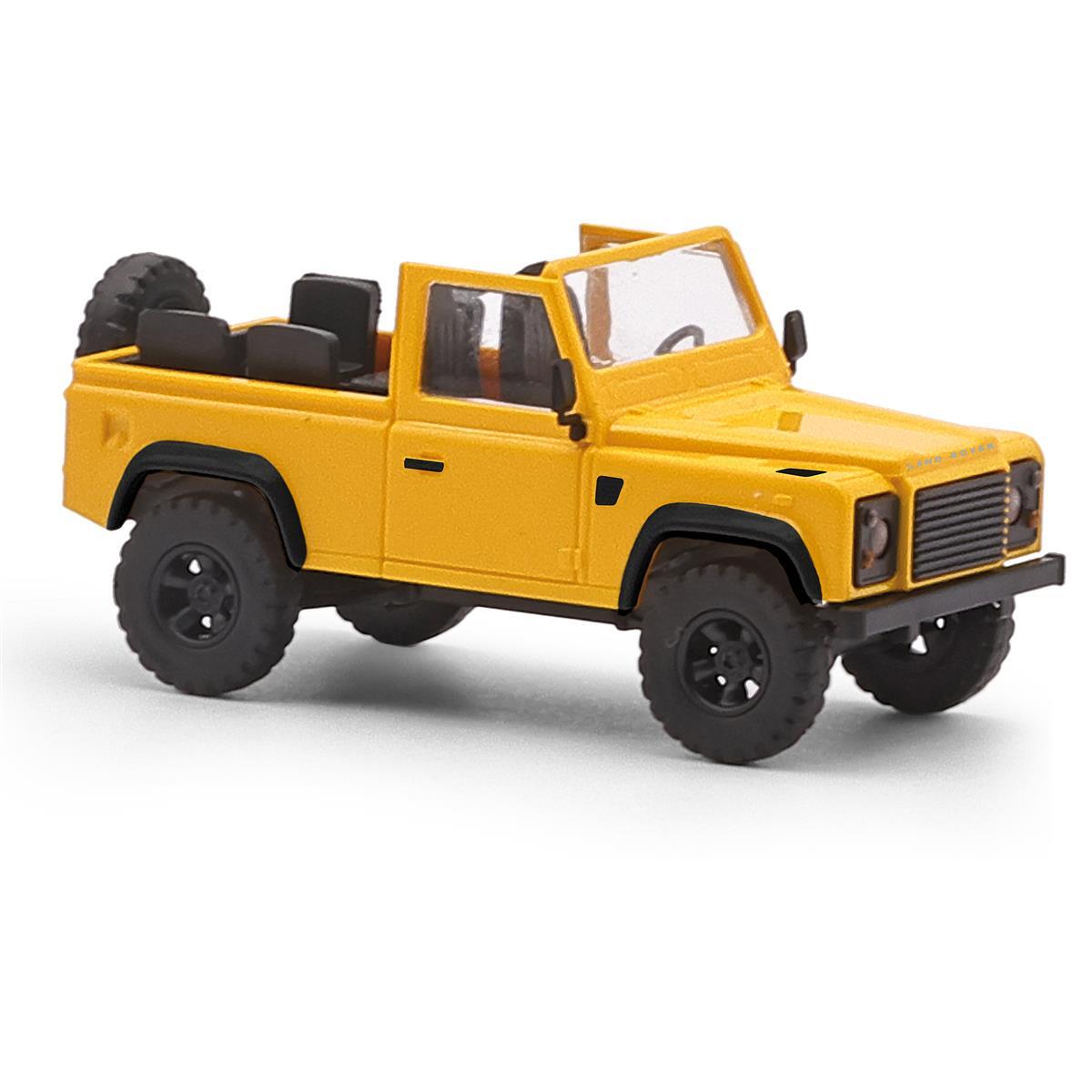 Busch 54392 H0 Land Rover Defender 90 offen, Gelb