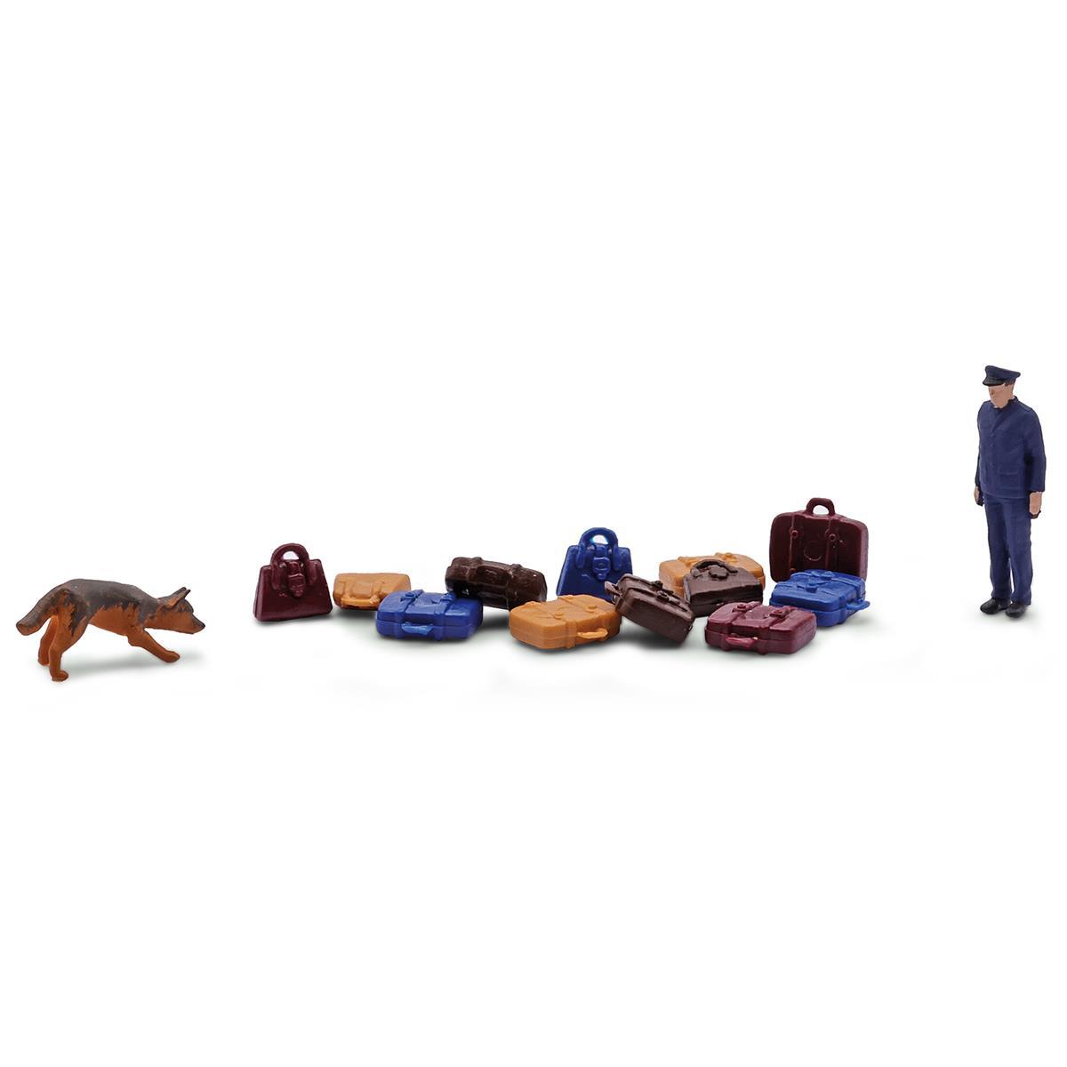 Busch 79873 H0 Action Set: Bundespolizei mit Spürhund