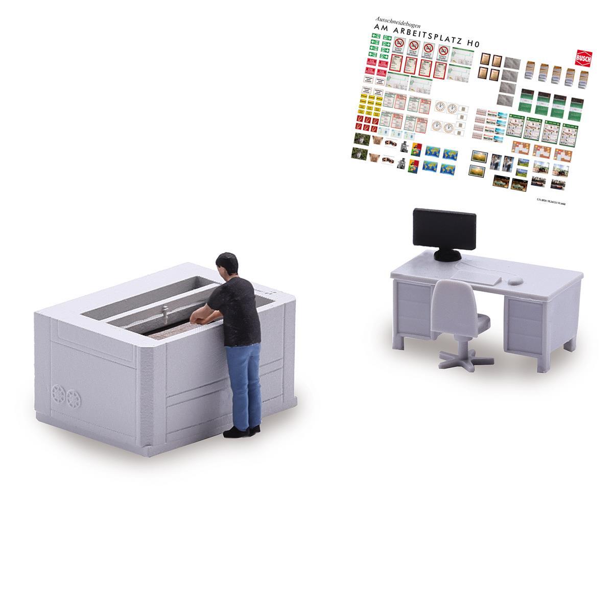 Busch 79904 H0 Action Set: Lasermaschine