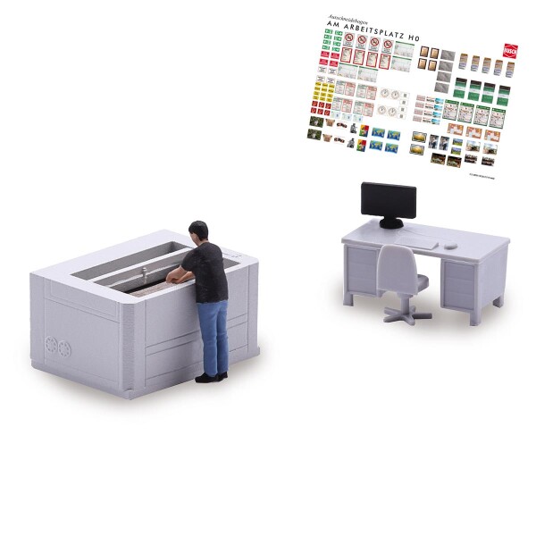 Busch 79904 H0 Action Set: Lasermaschine