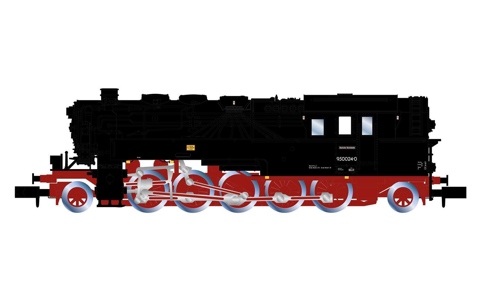 Arnold HN2598S N Dampflokomotive 95 0024 DR ölgefeuert - Sound Version