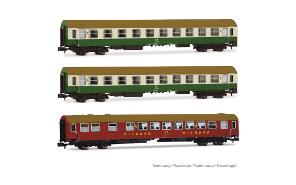 Arnold HN4483 N  3-tlg. Set OSShD-Wagen Typ B, Nr. 2/2 der DR