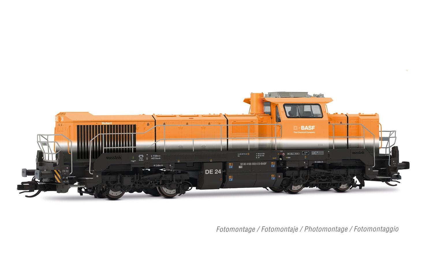 Arnold HN9072 TT Dieselelektrische Lokomotive Vossloh DE 18 BASF