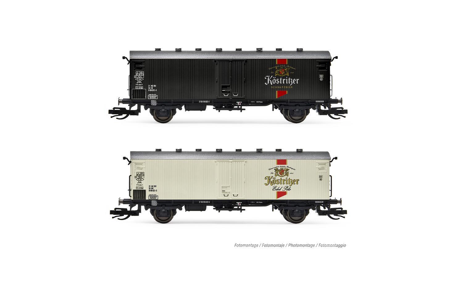 Arnold HN9755 TT  2-tlg. Set Kühlwagen, „Köstritzer Bier“ der DR