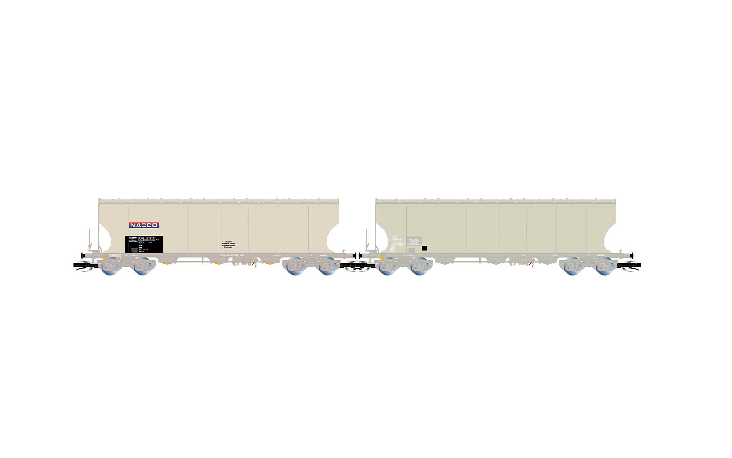 Arnold HN9757 TT 2-tlg. Set 4-achsiger Silowagen „NACCO“ der DB