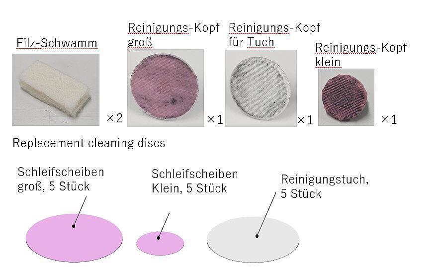 Tomytec 977904 Schienenreinigungswagen H0, Ersatzteil-Set