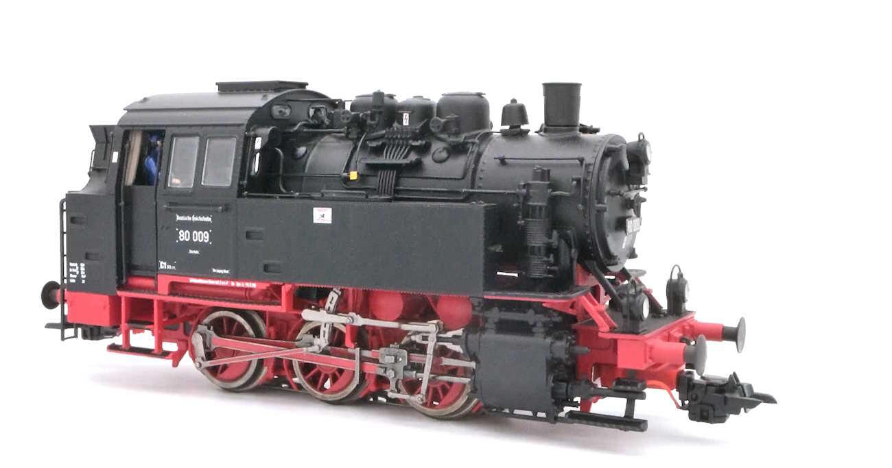 ESU 31653 Dampflokomotive BR 80 009 DR - Sound - Rauch - Digitale Kupplung