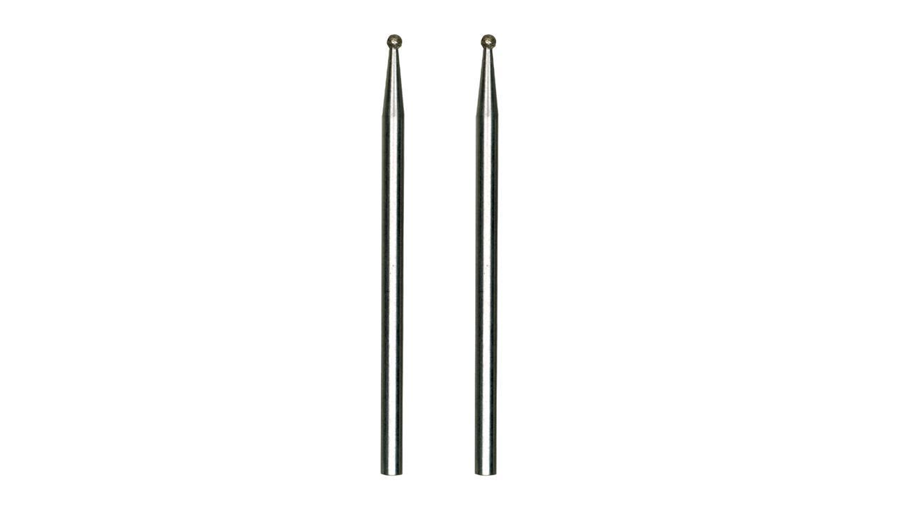 Proxxon 4528212  Diamantschleifstifte, Kugel, 1,0 mm, 2 Stück