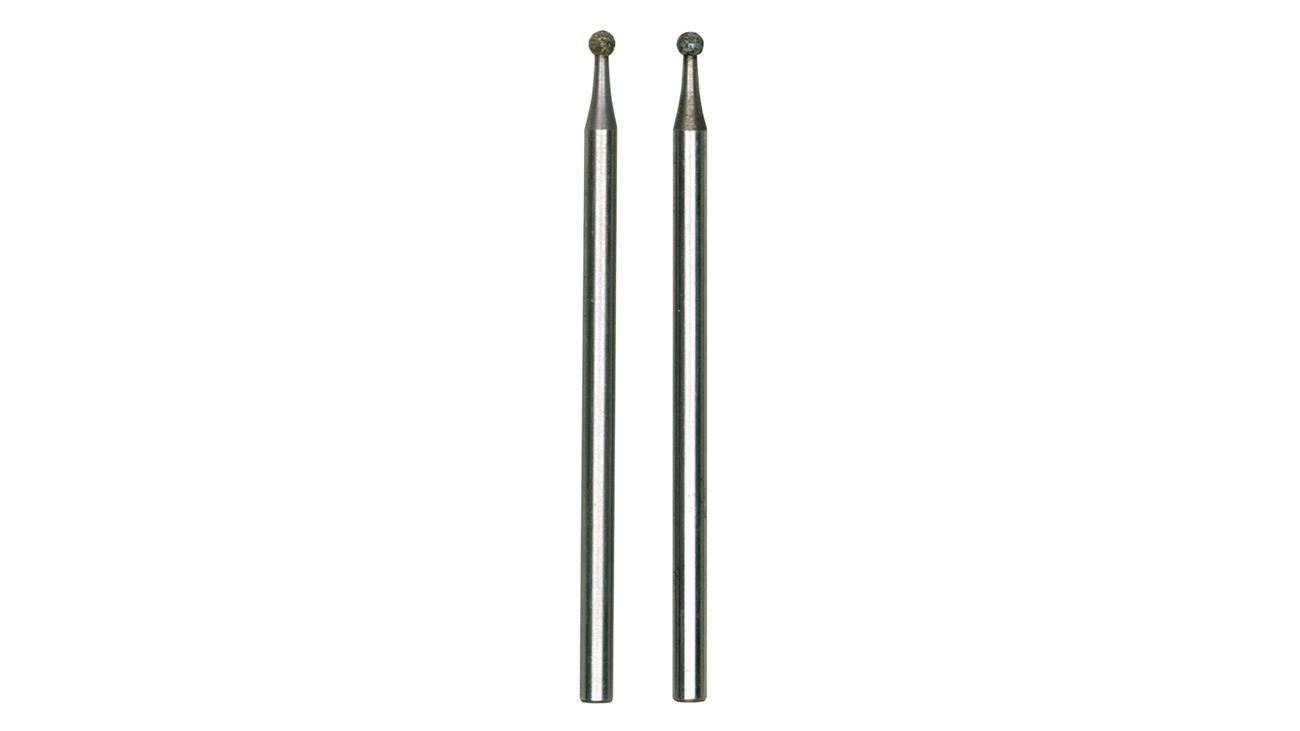 Proxxon 4528222  Diamantschleifstifte, Kugel, 1,8 mm, 2 Stück