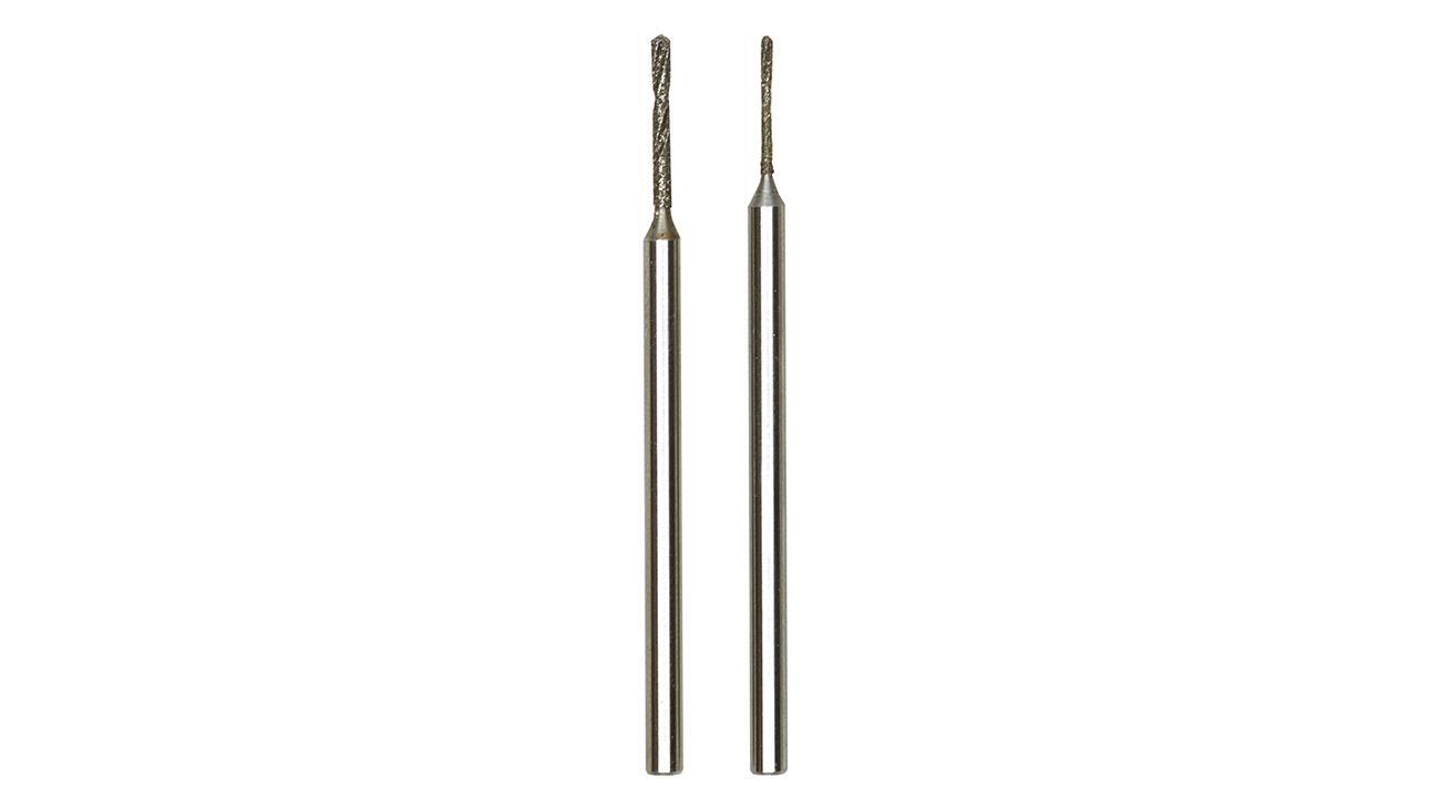 Proxxon 4528255  Diamant-Spiralbohrer, je ein Stück 0,8 und 1,2 mm