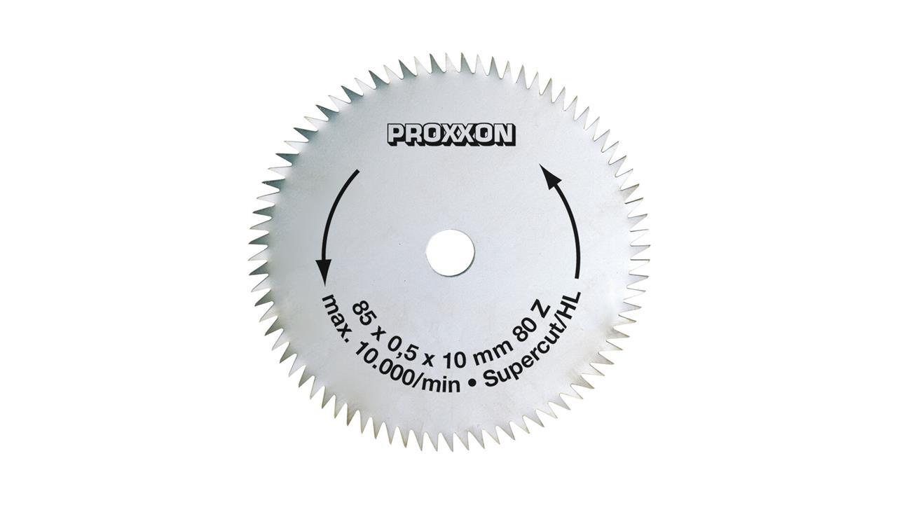 Proxxon 4528731  Kreissägeblatt Super-Cut, Ø 85 x 0,5 x 10 mm, 80 Zähne