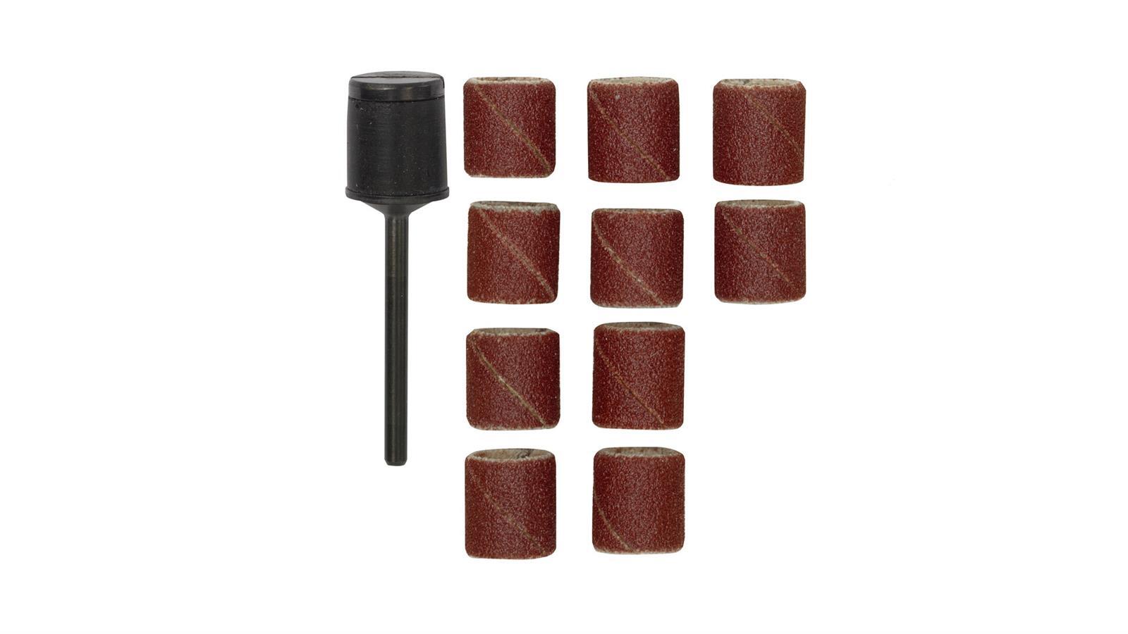 Proxxon 4528978  Schleifbänder Ø 14 mm, 10 Stück Korn 120, mit Schleifzylinder