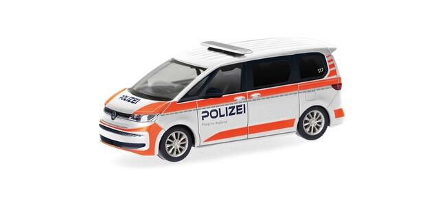 Herpa 098496  VW Multivan Polizei Schweiz