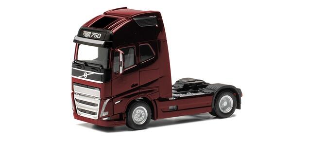 Herpa 313353-004 Volvo FH16 GL XL 2020 Zugmaschine 2achs, weinrot