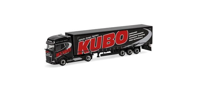 Herpa 318068 DAF XG+ Gardinenplanen-Sattelzug "KUBO"