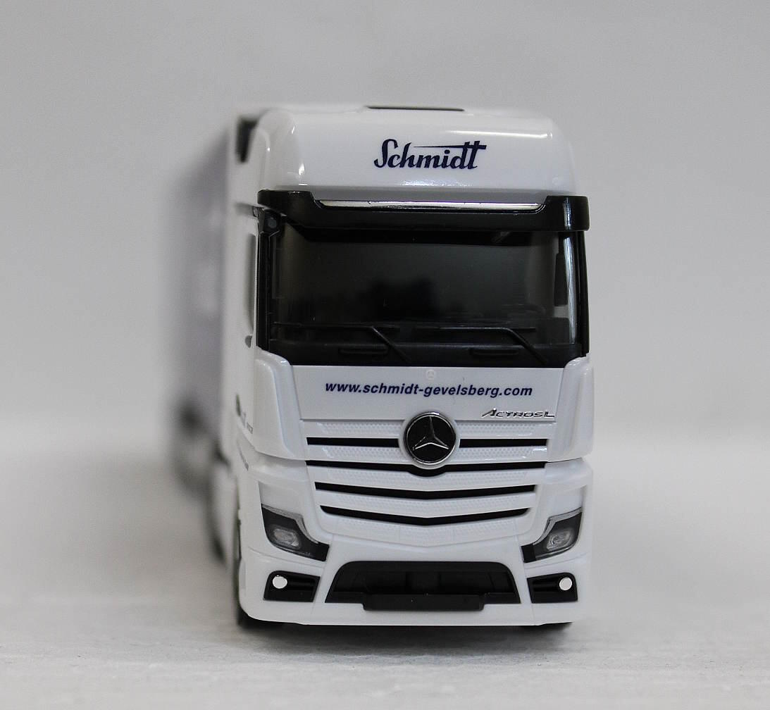 Herpa 319362 Mercedes-Benz Actros Bigspace Gardinenplanen-Sattelzug "Schmidt Gevelsberg"