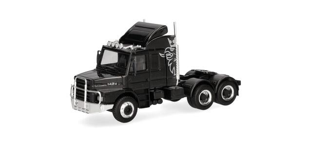 Herpa 319416 Scania Hauber 142 Zugmaschine 3achs (6x4), schwarz