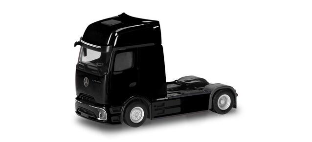 Herpa 319447 Mercedes-Benz eActros Procabin Gigaspace Zugmaschine 2achs, schwarz