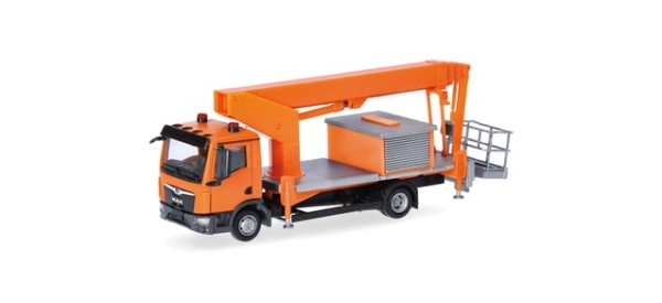 Herpa 319584 MAN TGL CC Ruthmann Steiger TK310, kommunalorange