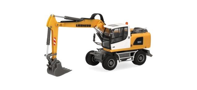Herpa 319997 Liebherr Mobilbagger A920 (mit drei Anbaugeräten)