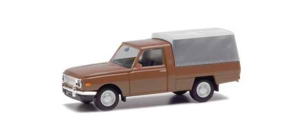Herpa 420945-002 Wartburg 353 Trans 66 mit Plane, braun